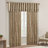 Faux Silk Embroidered Curtain Panel With Lining For Enhanced Privacy And Fullness, Single 50 Inch Wide Panel-397363971-397363970