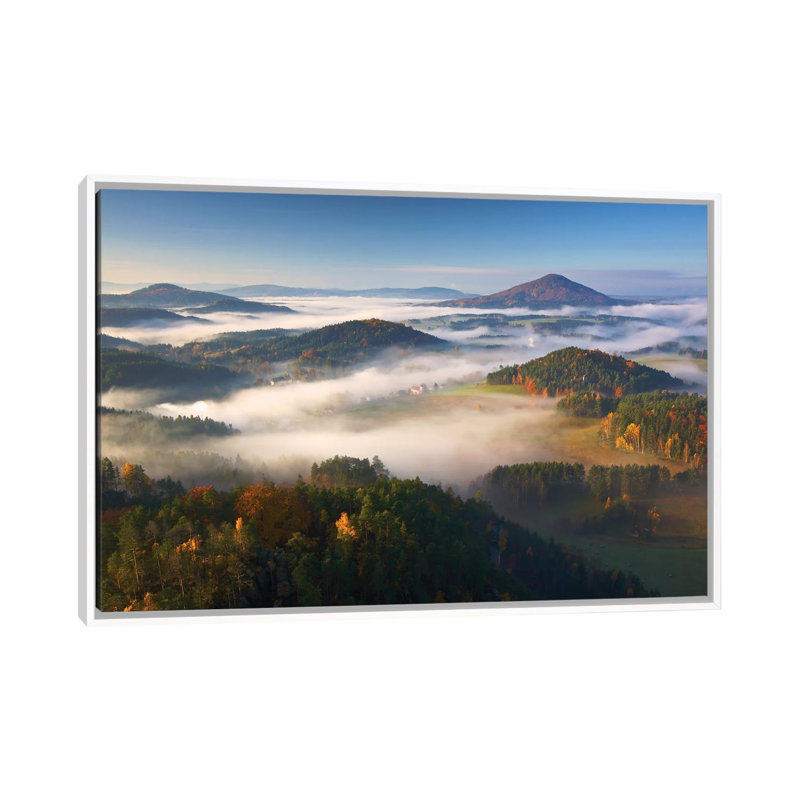 Autumn Fairytale 1 Piece Floater Frame Wall Art on Canvas