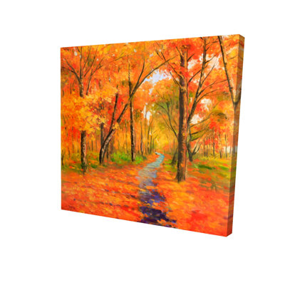 «Autumn Trail In The Forest», reproduction sur toile