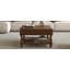 Table basse carrée 31,5 "à plateau relevable cannelé avec rangement ouvert-799065739