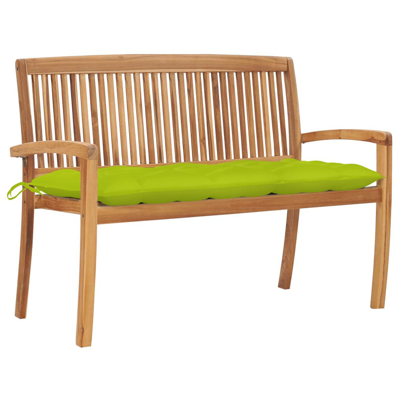 Banc de jardin en teck Bryant-Rivers, Anthracite