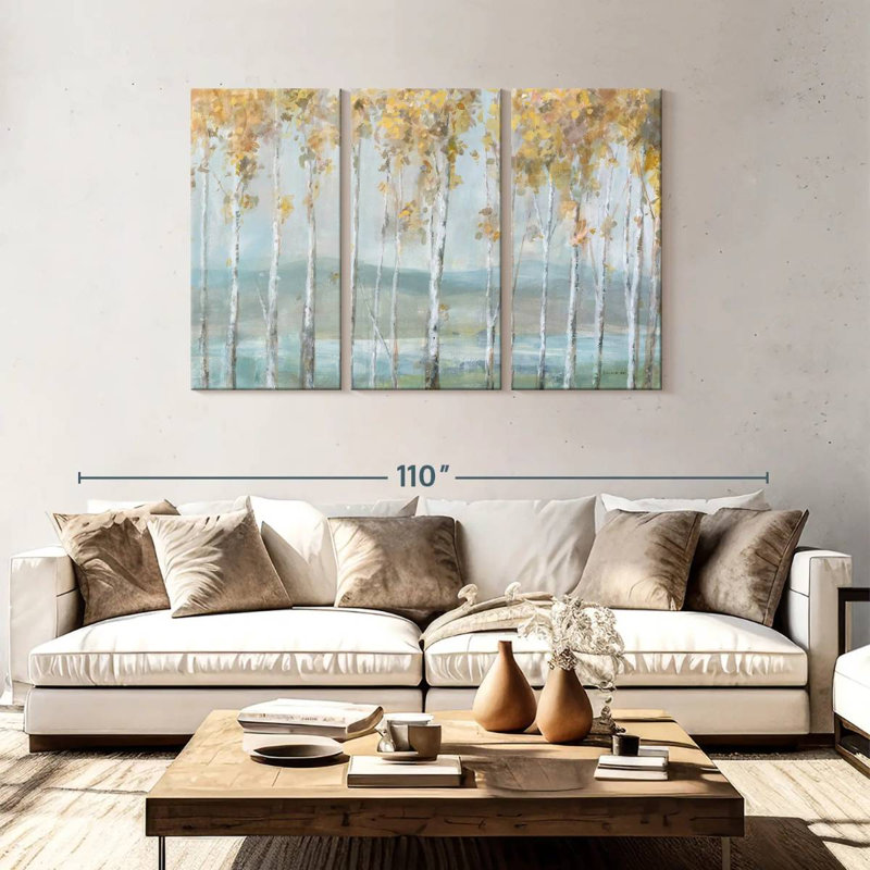 Alvord Lakeview Birches, H 48 po x l 74 po