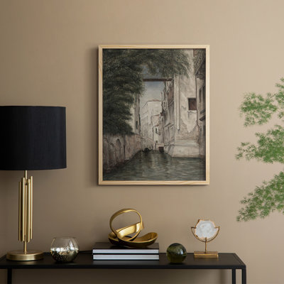 «Vintage Landscape CXL», reproduction encadrée - bois massif