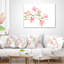 Coussin lombaire en fleur de mongolie florale