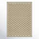 Azle Checkered Handmade Flatweave Wool Area Rug in Beige/Tan