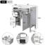 Meuble-lavabo de salle de bain 30 po, armoire contemporaine avec 2 tiroirs et tablettes de rangement cachées, accessoire tiroir fonctionnel, mobilier moderne-130431103