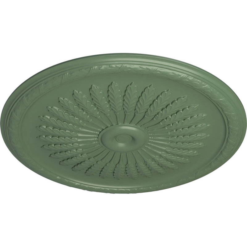 Médaillon de plafond de genévrier 36 po x P 1 1/2 po (convient aux auvents jusqu'à 7 po), Vert athénien