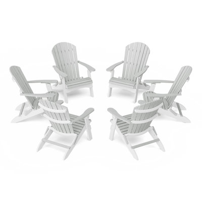 Heritage Folding Adirondack Chairs Set Of 6