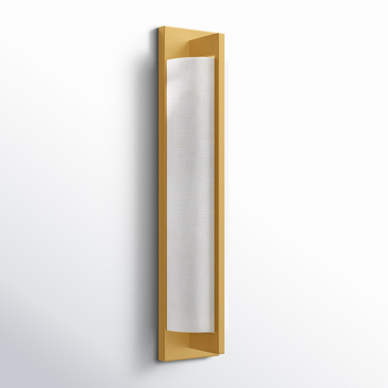 Priam Flush Mounted Sconce in Warm Brass, Warm Brass