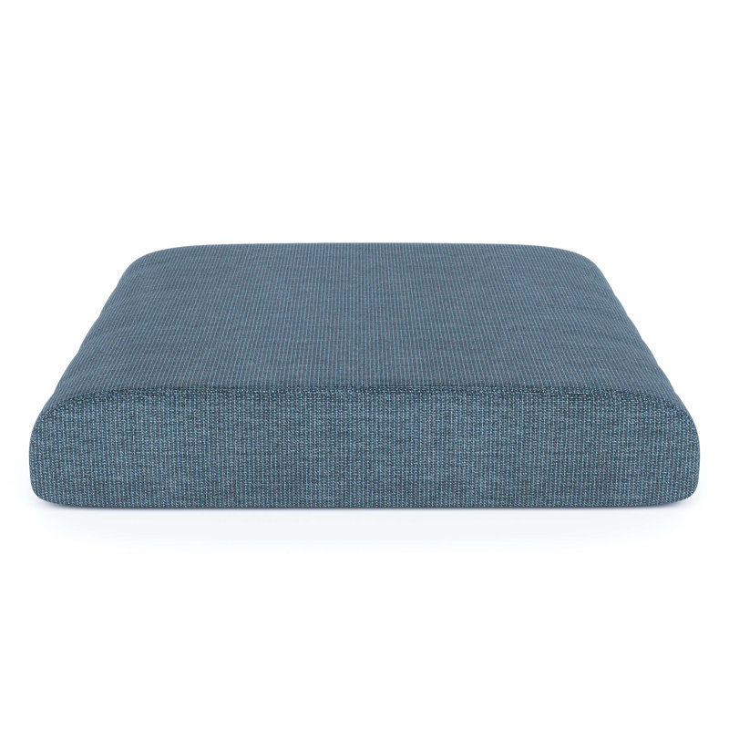 Sunbrella® Outdoor Ottoman Cushion, Spectrum Denim Sunbrella®, 4" H x 22" W x 20" D