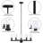 Renley 5-Light 26'' Dimmable Modern/Traditional Chandelier For Dining Room.Features Clear Glass.-501503583
