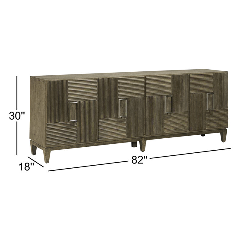 Rosenfeld 82" TV Console w/ Adjustable Shelves
