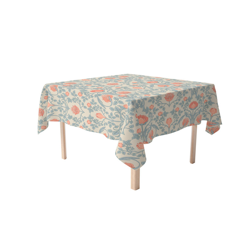 Fabric Textile Products, Inc. Square Tablecloth, 100% Cotton, Floral 10