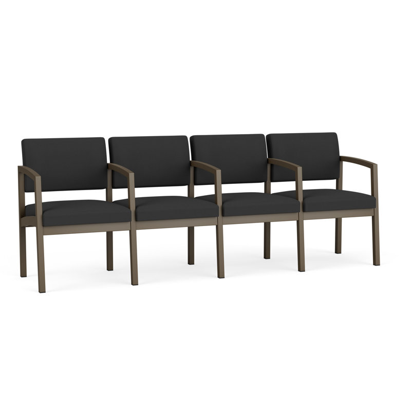 Structure en métal 4 places Lenox, Bronze, Graphite Visite Libre - Tissu uni