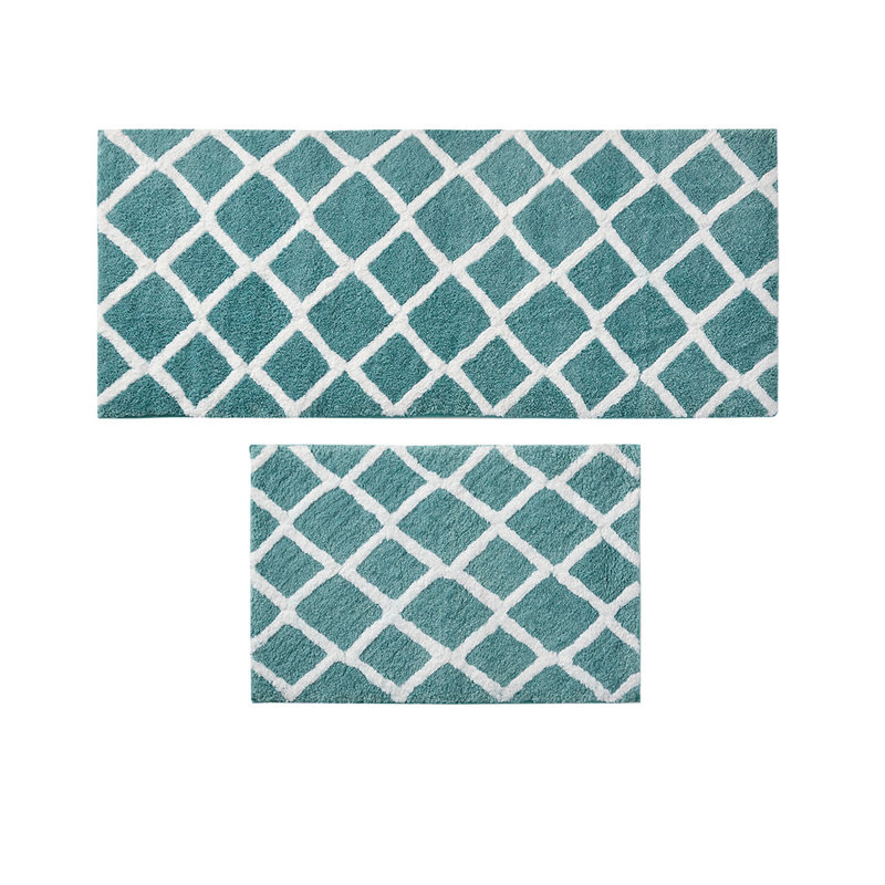 Reversible High Pile Tufted Microfiber Bath Rug