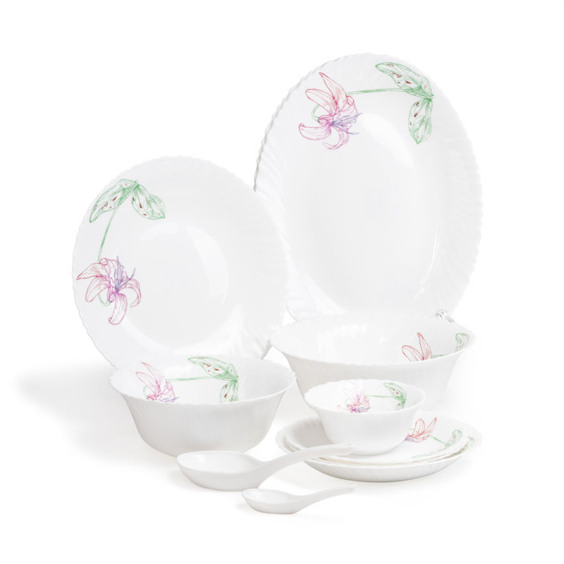 Piece Porcelain China Dinnerware Set - Service for 12