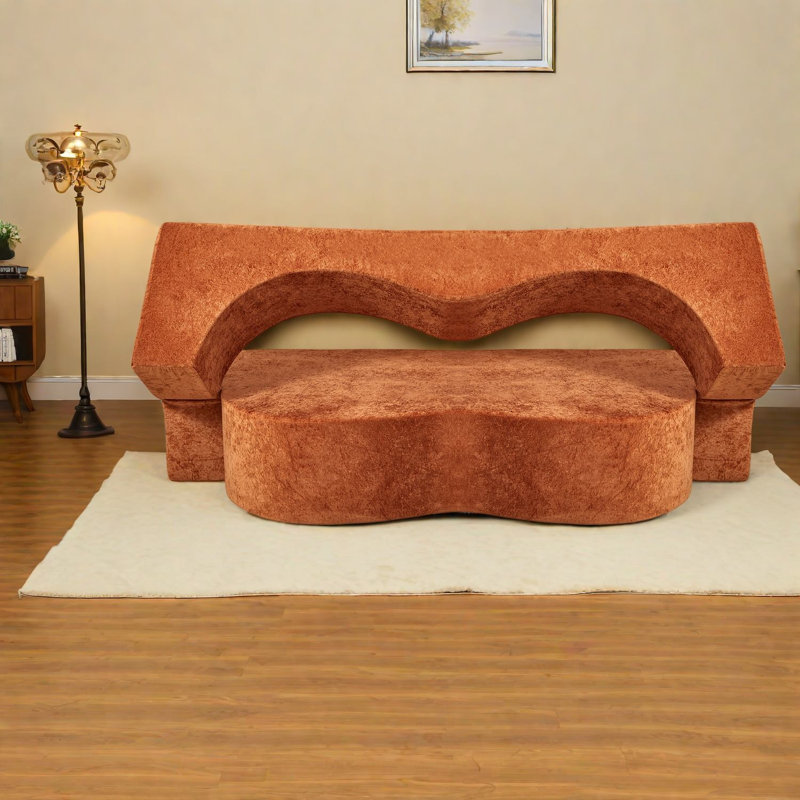 Compression Sofas, 78.7 Inch Polyester Convertible Bed, Modern Home