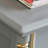 Gray Solid Wood Shoe Storage Bench