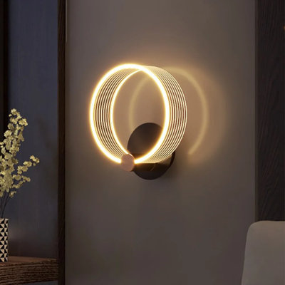 Bibica 1 - Light LED Black Armed Sconce