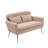 Dinahlee Fabric 51.19 in. Reception Loveseat