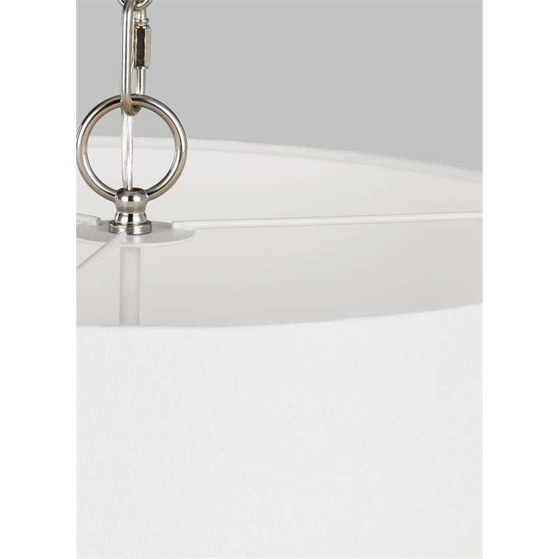 Sawyer 3 - Light Chandelier, Polished Nickel