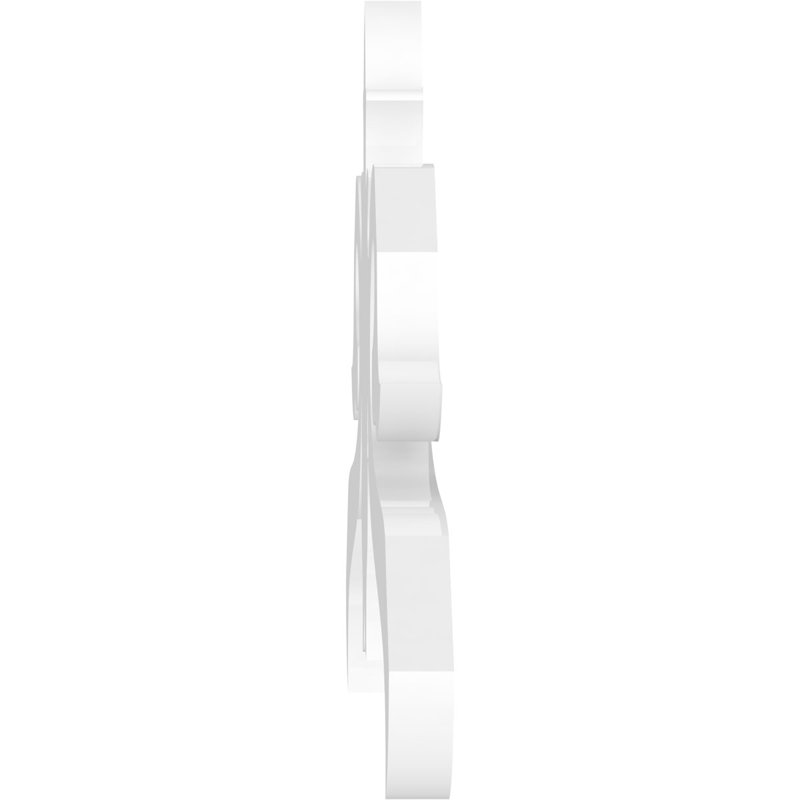 Pignon en PVC de qualité architecturale Florence, H 14 po x l 48 po x P 1 po, 7 / 12