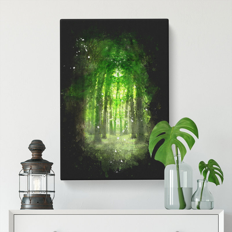 Green Forest Vol.2 - Wrapped Canvas Print, 60cm H x 40cm W x 3cm D