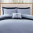 Tommy Hilfiger Trellis Flag Cotton Reversible Blue Duvet Cover Set-124987423