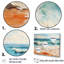 Teal Waves Fight III - Nautique et plage, art mural sur toile-95881061-95881083