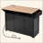 55.7'' Large Kitchen Island With 2 Drop Leaf,, Rolling Kitchen Cart On 5 Wheels With Power Outlet, Folding Storage Dining Table With Spice & Towel Rack , 3 Drawers, For Kitchen, Dining Room-1717153651