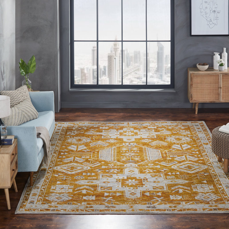 Modley Hand Knotted Wool Oriental Area Rug, Rectangle 2' x 3'