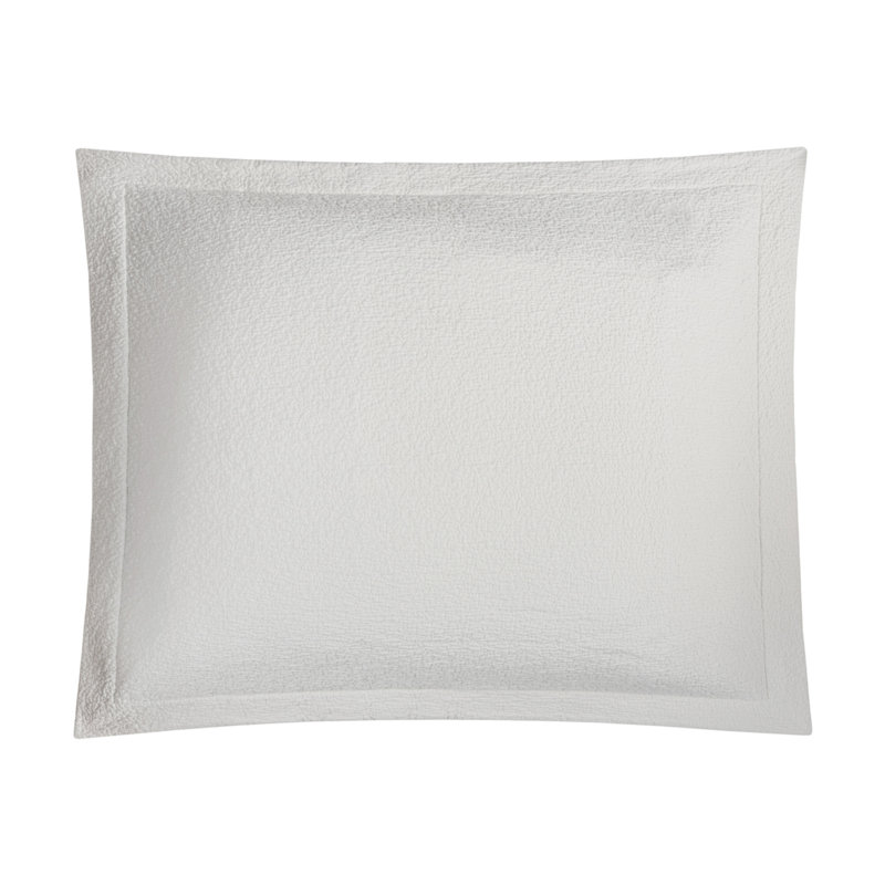 Lucca 100% Cotton Matelassé Shams, ivory, King