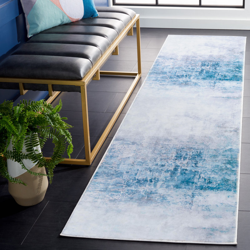 Tacoma Performance Machine Washable Abstract Rug, Runner 2'6" x 8'