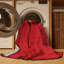 Machine Washable Solid Red Area Rug-1615130517
