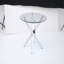 Table de salle à manger ronde, table de salle à manger en verre de 35,5 po avec pieds en métal, table de cuisine moderne pour la maison, salle à manger-1843688475-1843688469