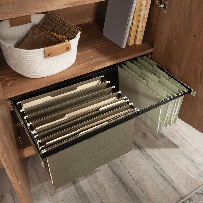 Darries 65.984'' Wide 2 - Shelf Credenza with Cable Management