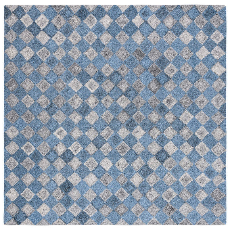 Tapis performance touffeté à la main Ffayez, Carré 7 pi