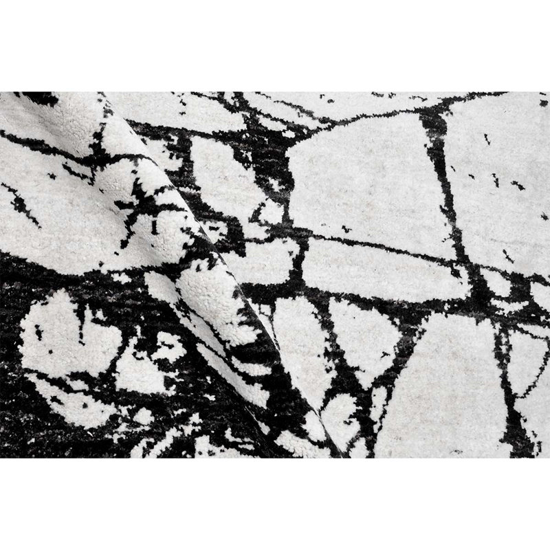 Wool Abstract Area Rug, Rectangle 9' x 12'