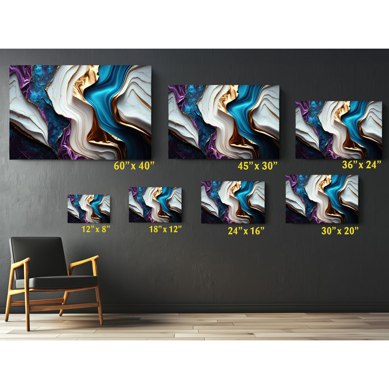 " Luxury Marble ", 40" H x 60" W x 1" D