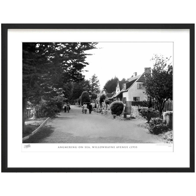 Angmering-on-Sea, Willowhayne Avenue C1955 by Francis Frith - Single Picture Frame Print, 40cm H x 50cm W x 2.3cm D