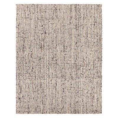 Elya Handmade Dhurrie Wool Gray Area Rug