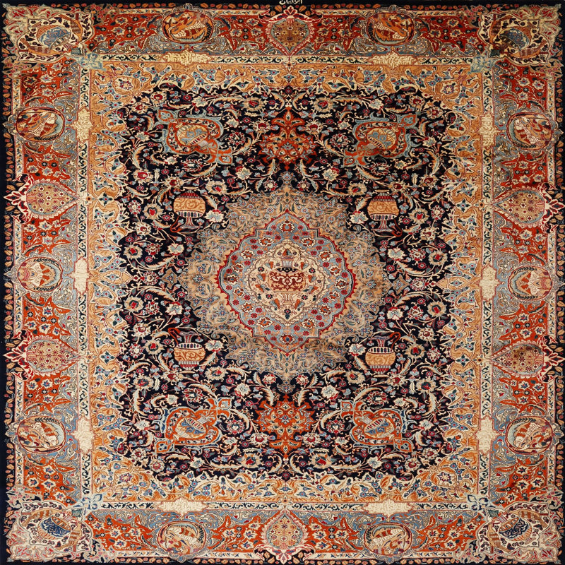 Kalena Oriental Indoor Rug, Round 6'