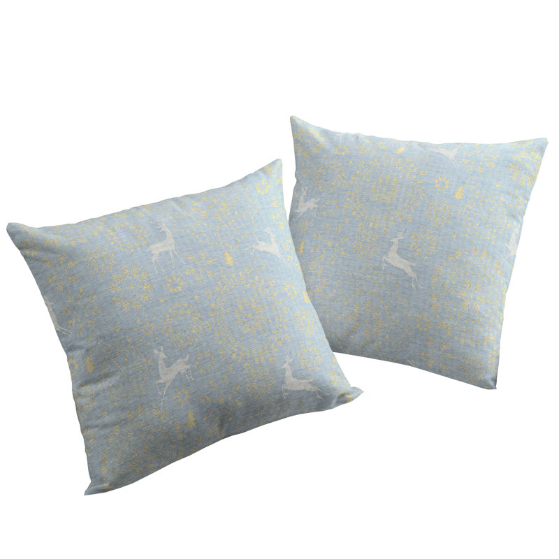 Elisa Abstract Square Cushion Cover, 40 x 40cm, Blue