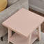 Table d'appoint contemporaine en bois, rose