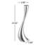 Cobra Stainless Steel Floor Candlestick-46556759-46556758