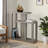 Raelie 3-Tiered Contemporary Dark Taupe Accent Table, 33.82" H X 31.22" W X 11.55" D