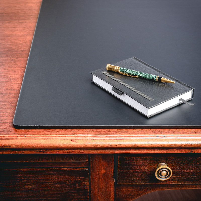 Faux Leather Desk Pad, 30" W x 19" D