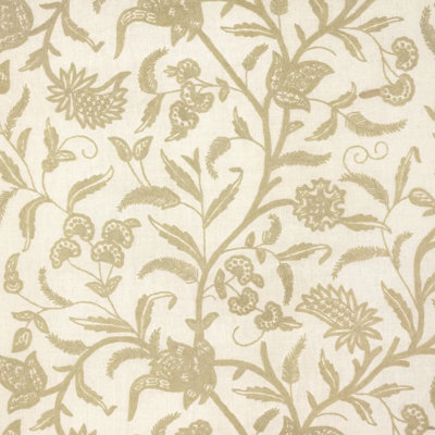 Amagansett Linen Crewel Fabric