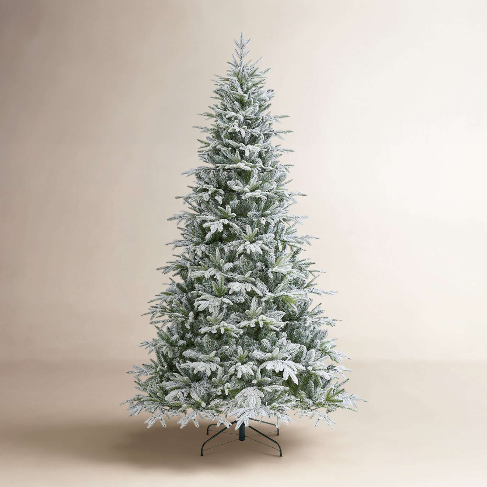 Frosted Pre-Lit Fir Christmas Tree, 7.5'