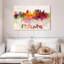 «Atlanta Skyline Colors», reproduction sur toile-92497302